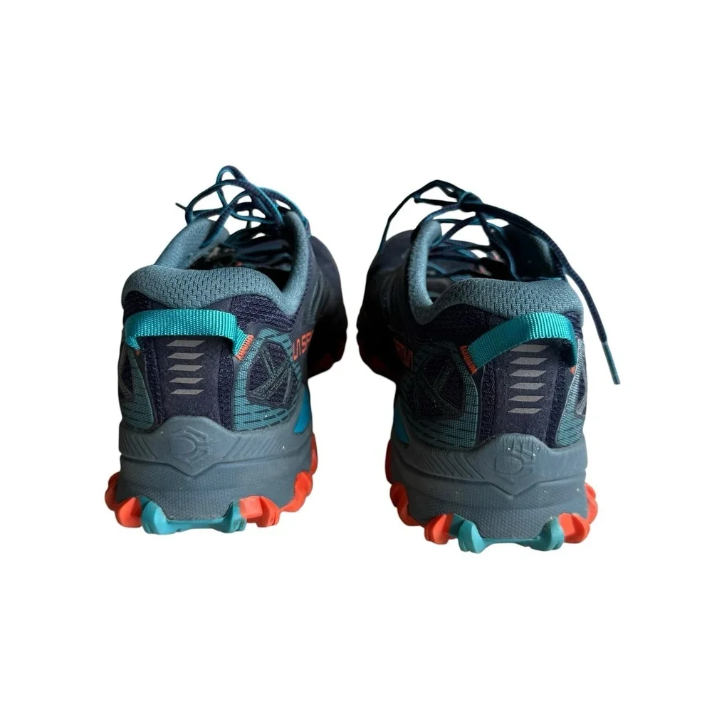 La Sportiva Bushido III Shoes Womens 8.5 Deep Sea Blue Cherry Trail Running